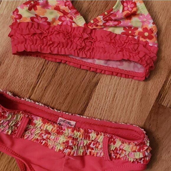 2CB Real Baby Bikini | Floral with Icing Ruffles - Picture 4 of 8